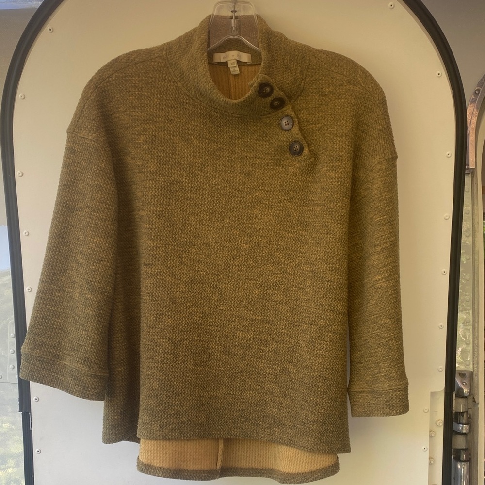 Anthropologie Mock-Neck Sweater Top